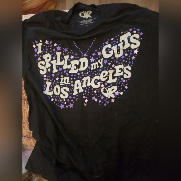 Olivia Rodrigo Guts World Tour Merc Obsessed LA T Shirt Medium - Picture 2 of 3